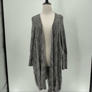 CALIA by Carrie Underwood Gray Open Front Cardigan Sweater